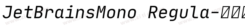 JetBrainsMono Regula字体转换